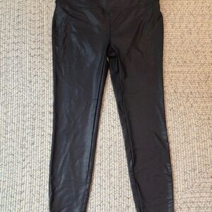 Black Faux Leather Leggings